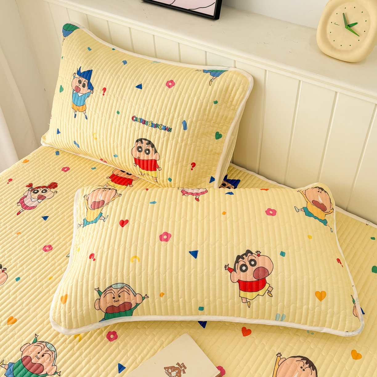 91家纺网 家纺一手货源 找家纺 孩子王家纺 2026新款Sanrio三丽鸥正版授权全棉纯棉夹棉多功能床垫-床盖（含防伪码） 春日部家族