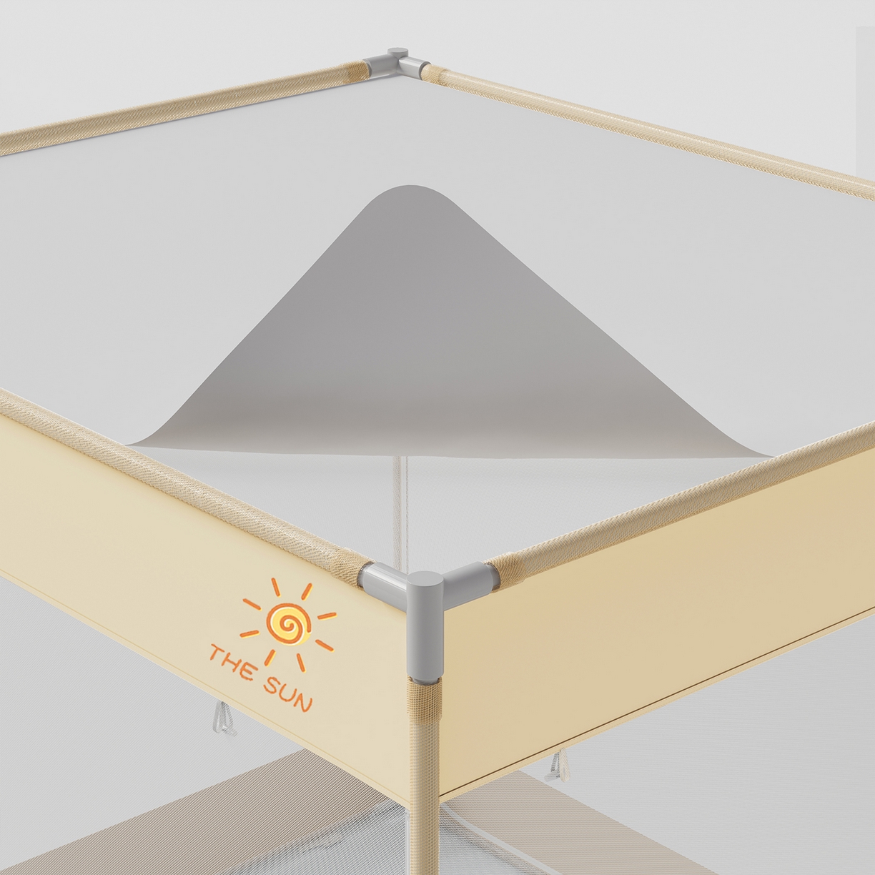 91家纺网 家纺一手货源 找家纺 （总）初心家纺 2026新款坐床外穿杆全底防摔蚊帐