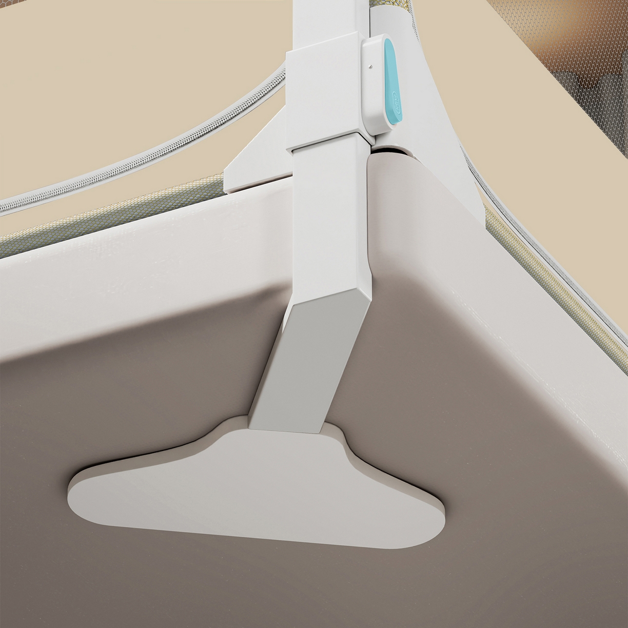 91家纺网 家纺一手货源 找家纺 初心家纺 2026新款坐床外穿杆全底防摔蚊帐 米-向阳