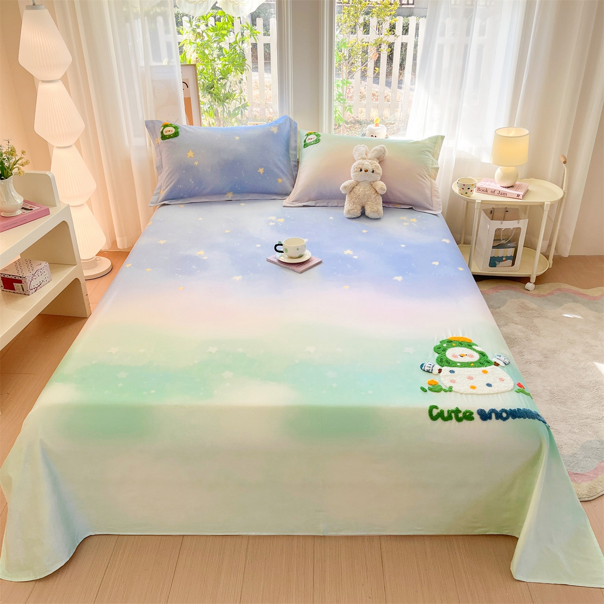 91家纺网 家纺一手货源 找家纺 （总）笙意家纺 2026新款50S全棉纯棉毛巾绣单品床单床单单件