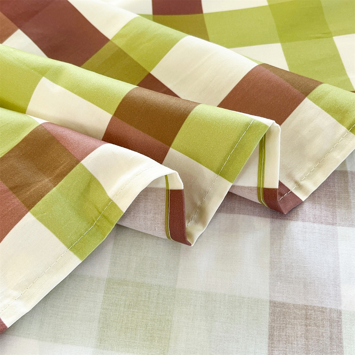 91家纺网 家纺一手货源 找家纺 笙意家纺 2026新款50S全棉纯棉毛巾绣单品床单床单单件 复古格犬