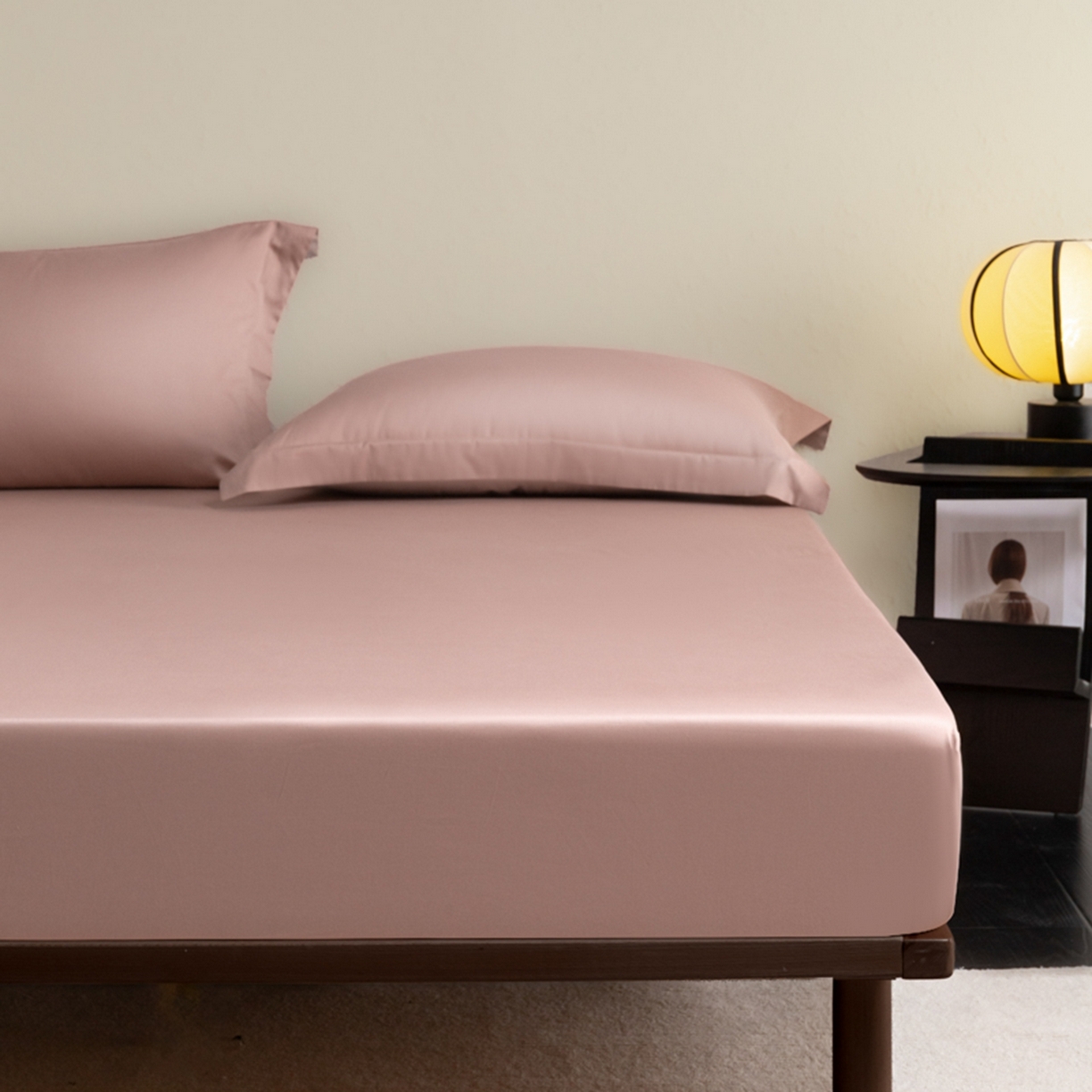 91家纺网 家纺一手货源 找家纺 （总）秀色家纺 2026新款高端Pro+全棉纯棉床笠三件套纯棉床垫保护套简约纯色床套防尘罩单件