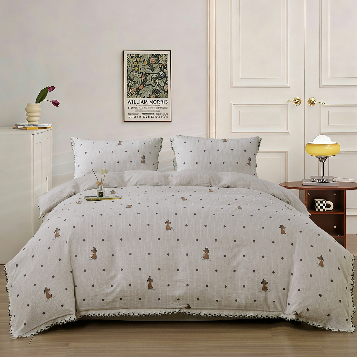 91家纺网 家纺一手货源 找家纺 （总）恋之语 2026新款爆款花边色织水洗棉夏被夏凉被空调被四件套