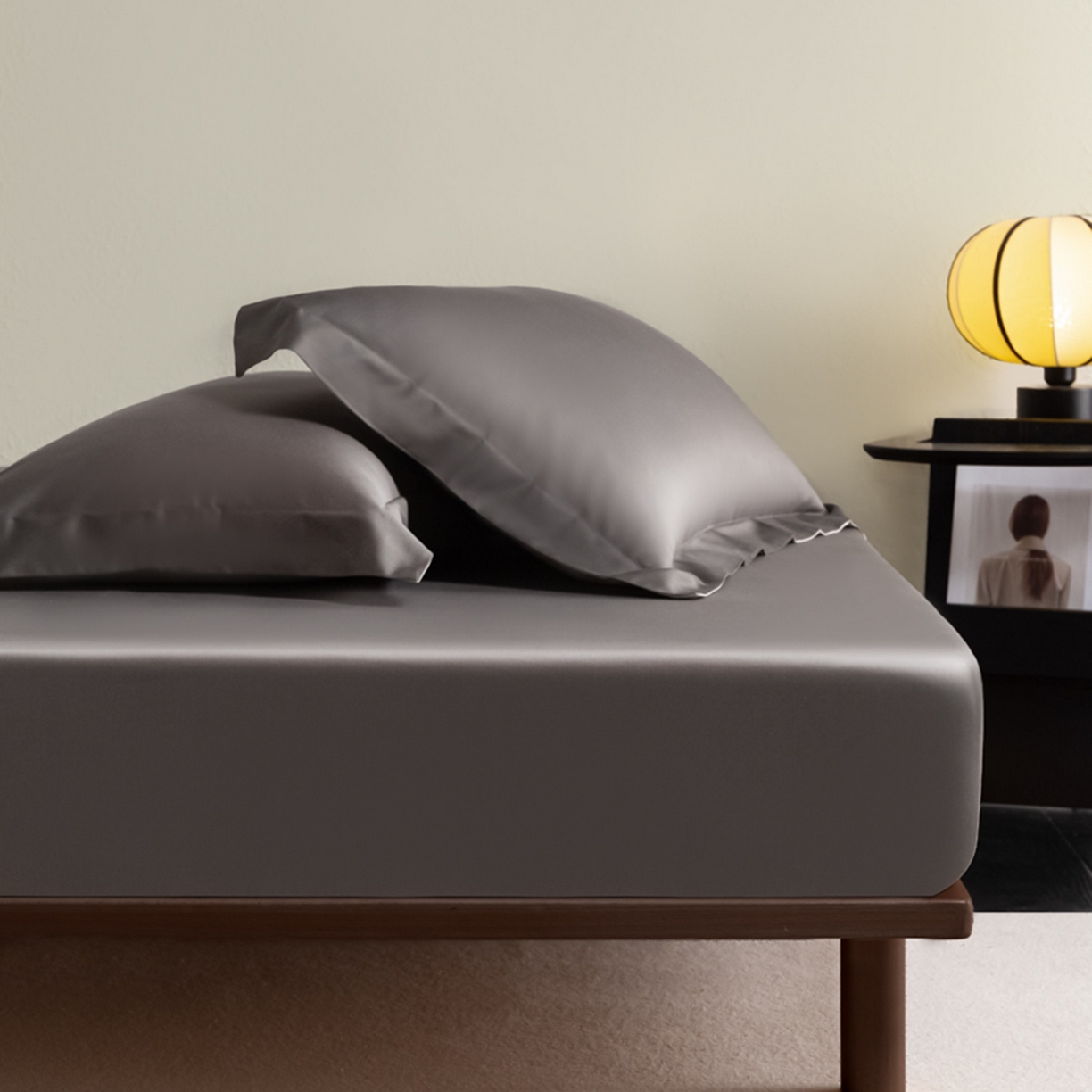 91家纺网 家纺一手货源 找家纺 （总）秀色家纺 2026新款高端Pro+全棉纯棉床笠三件套纯棉床垫保护套简约纯色床套防尘罩单件