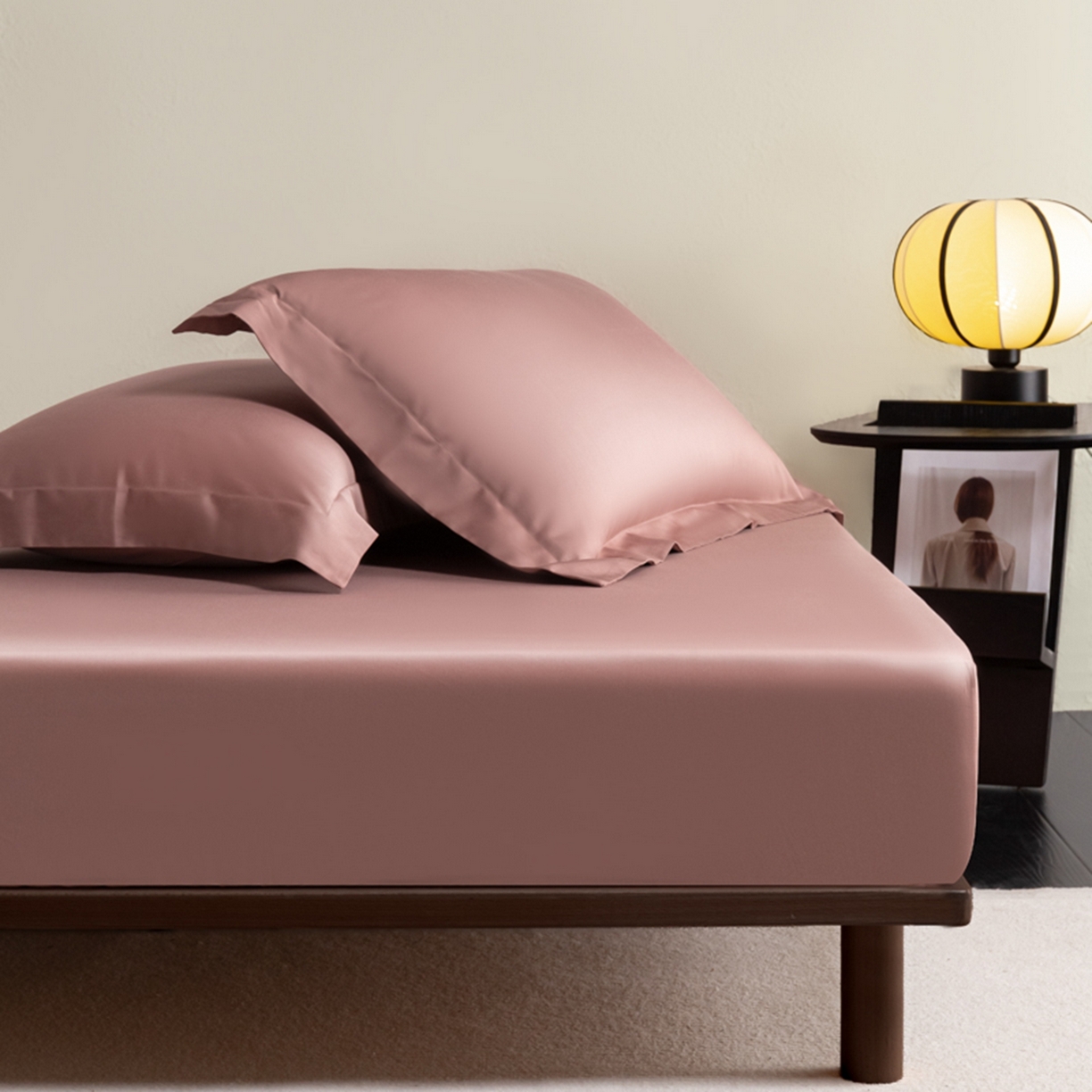 91家纺网 家纺一手货源 找家纺 （总）秀色家纺 2026新款高端Pro+全棉纯棉床笠三件套纯棉床垫保护套简约纯色床套防尘罩单件