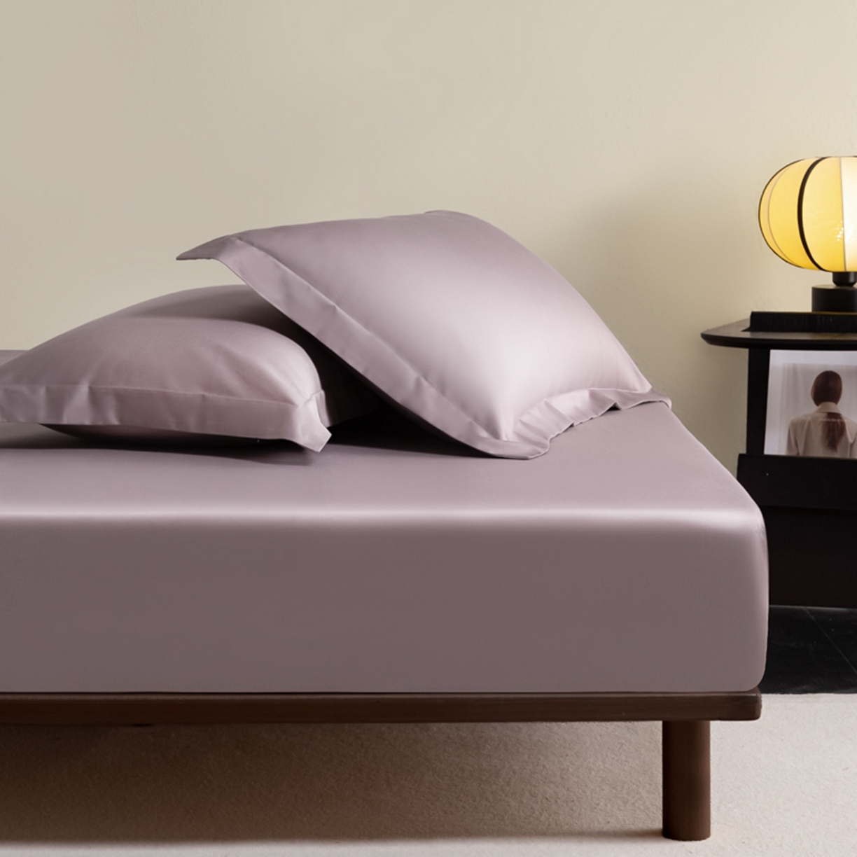 91家纺网 家纺一手货源 找家纺 （总）秀色家纺 2026新款高端Pro+全棉纯棉床笠三件套纯棉床垫保护套简约纯色床套防尘罩单件