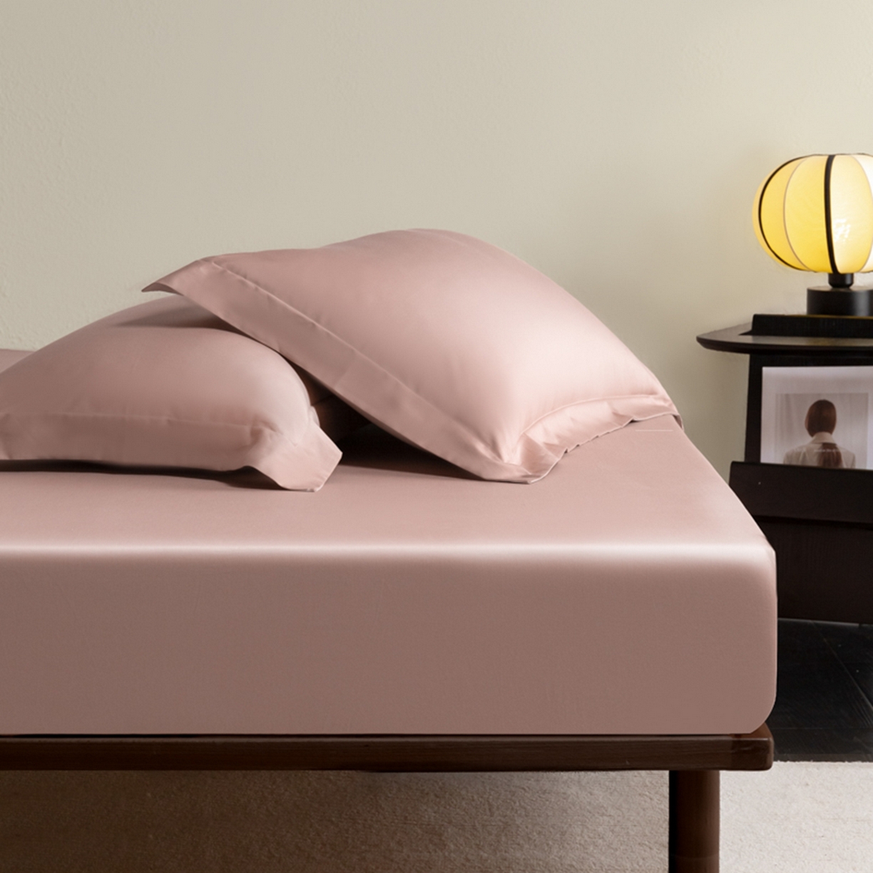 91家纺网 家纺一手货源 找家纺 （总）秀色家纺 2026新款高端Pro+全棉纯棉床笠三件套纯棉床垫保护套简约纯色床套防尘罩单件