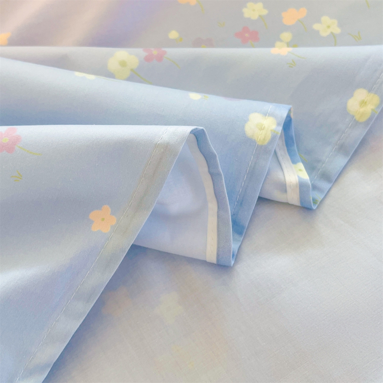 91家纺网 家纺一手货源 找家纺 笙意家纺 2026新款50S全棉纯棉毛巾绣单品床单床单单件 星甜狐兔