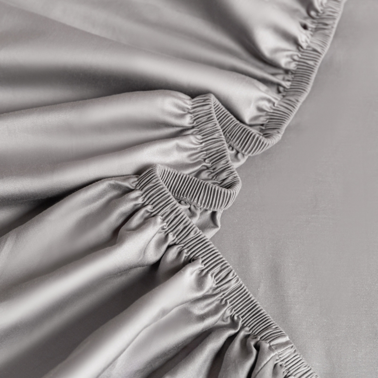 91家纺网 家纺一手货源 找家纺 秀色家纺 2026新款高端Pro+全棉纯棉床笠三件套纯棉床垫保护套简约纯色床套防尘罩单件 梦易-典雅灰