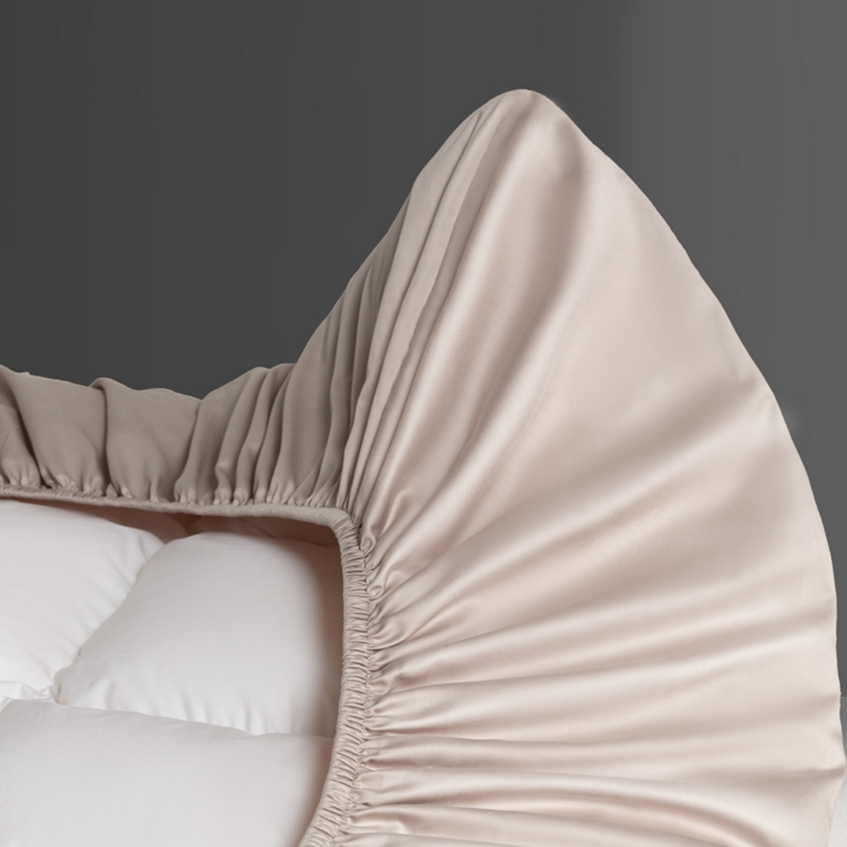 91家纺网 家纺一手货源 找家纺 秀色家纺 2026新款高端Pro+全棉纯棉床笠三件套纯棉床垫保护套简约纯色床套防尘罩单件 梦易-粉末白