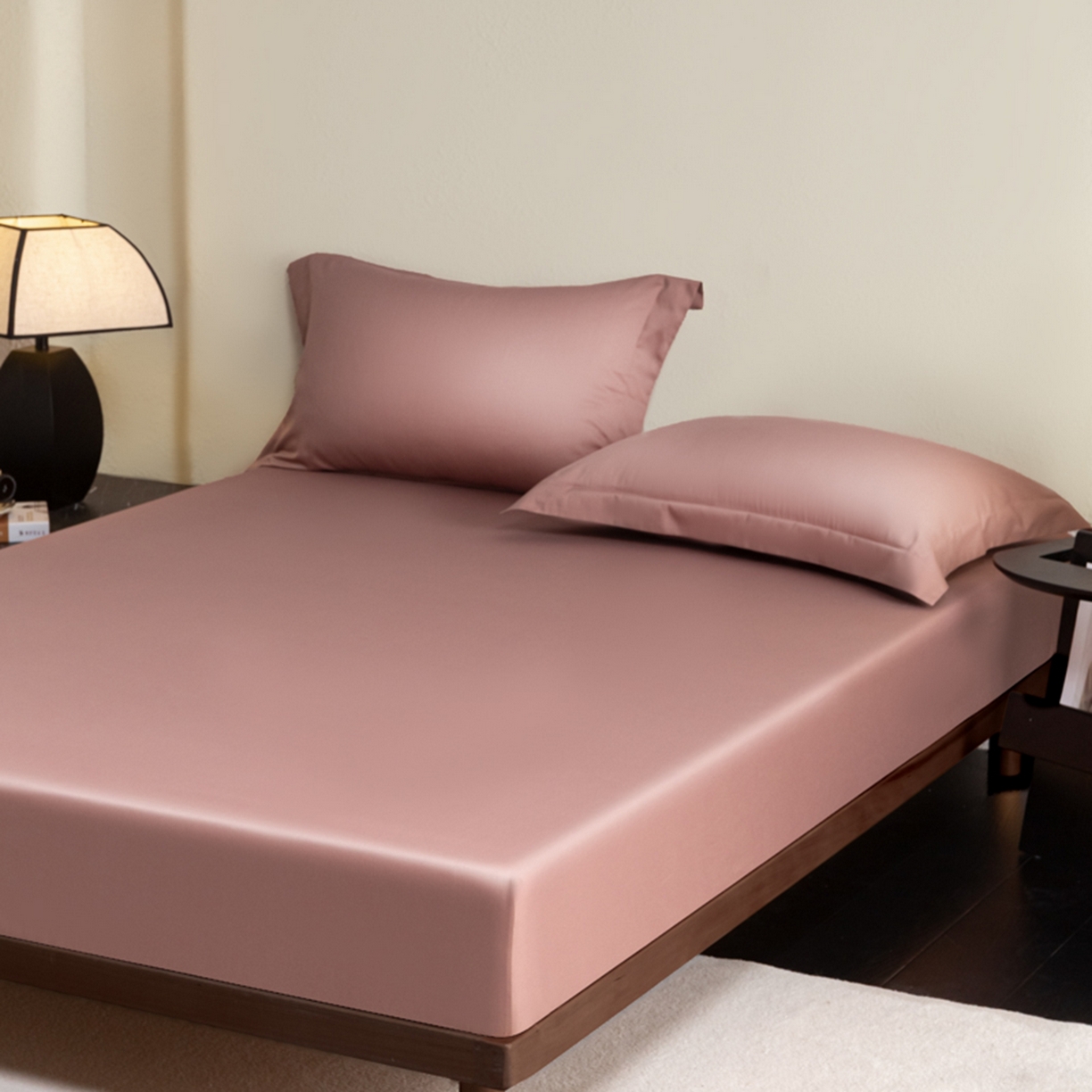 91家纺网 家纺一手货源 找家纺 秀色家纺 2026新款高端Pro+全棉纯棉床笠三件套纯棉床垫保护套简约纯色床套防尘罩单件 梦易-琳蕴储