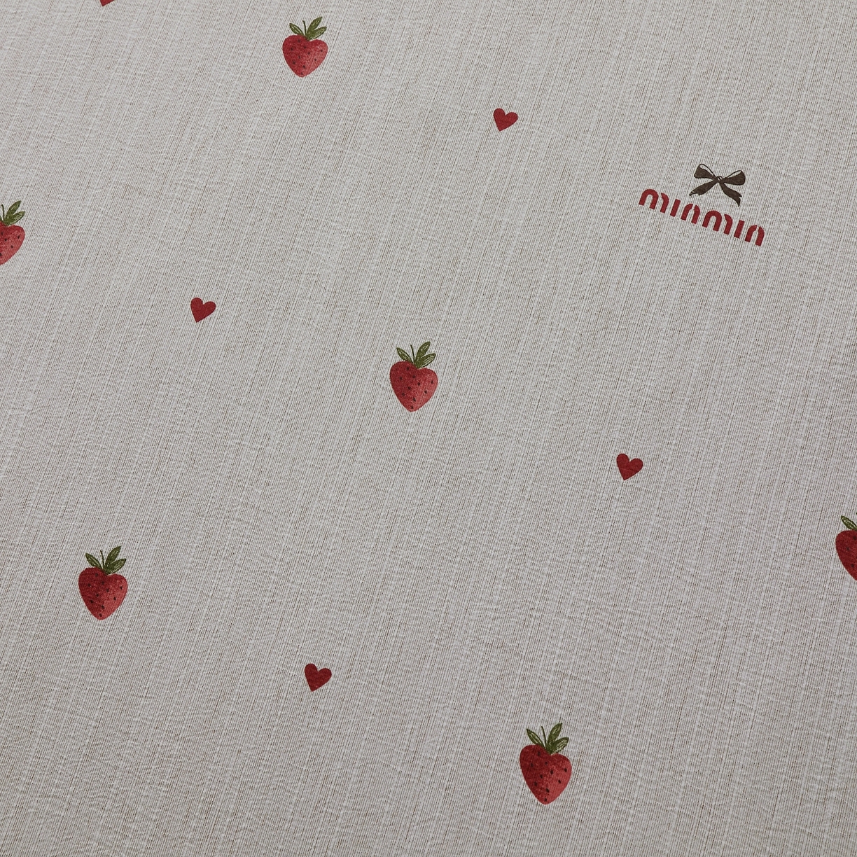 91家纺网 家纺一手货源 找家纺 恋之语 2026新款全棉花边色织水洗棉花边四件套 草莓