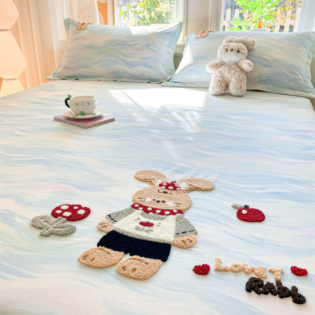 91家纺网 家纺一手货源 找家纺 （总）笙意家纺 2026新款50S全棉纯棉毛巾绣单品床笠床笠单件