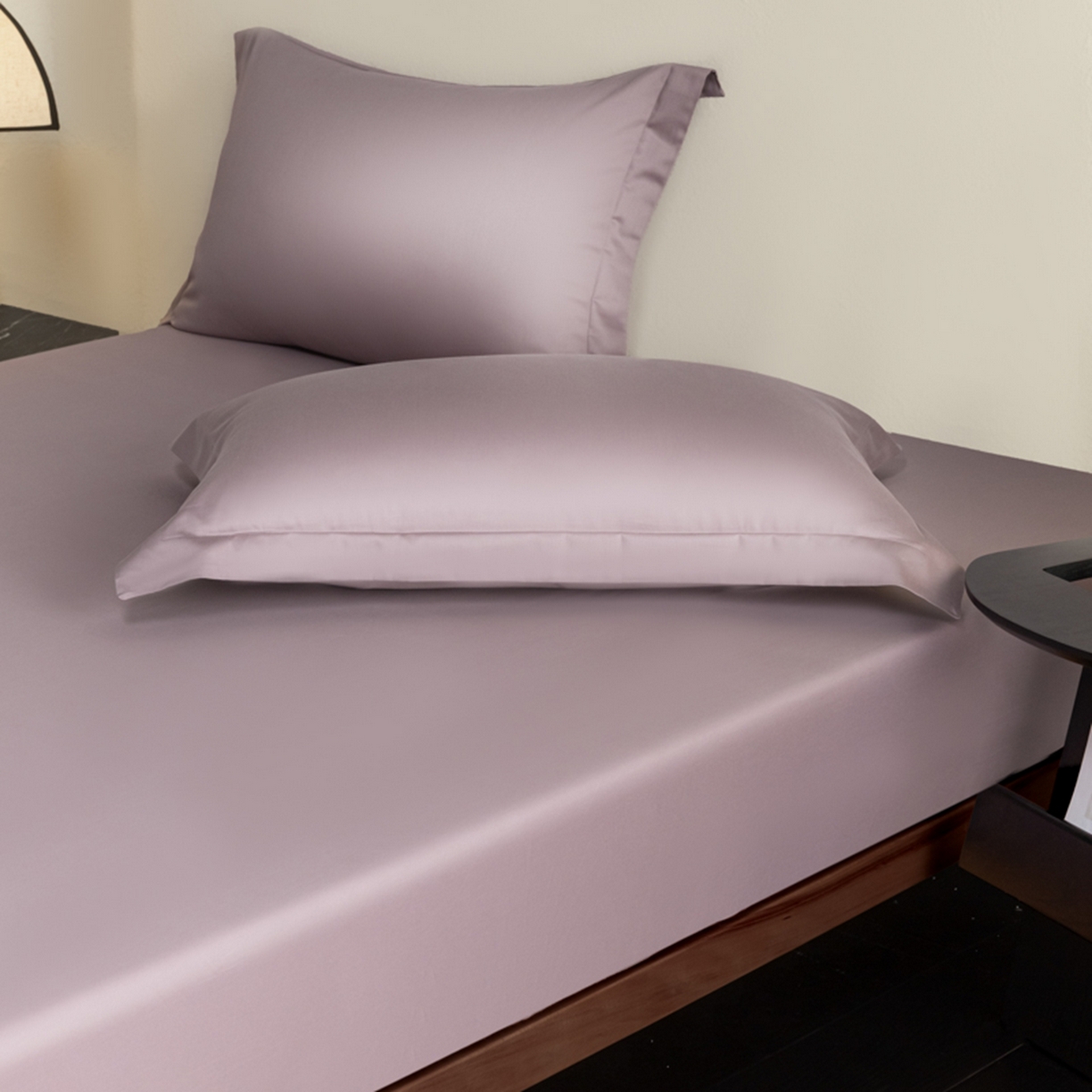 91家纺网 家纺一手货源 找家纺 秀色家纺 2026新款高端Pro+全棉纯棉床笠三件套纯棉床垫保护套简约纯色床套防尘罩单件 梦易-香芋紫