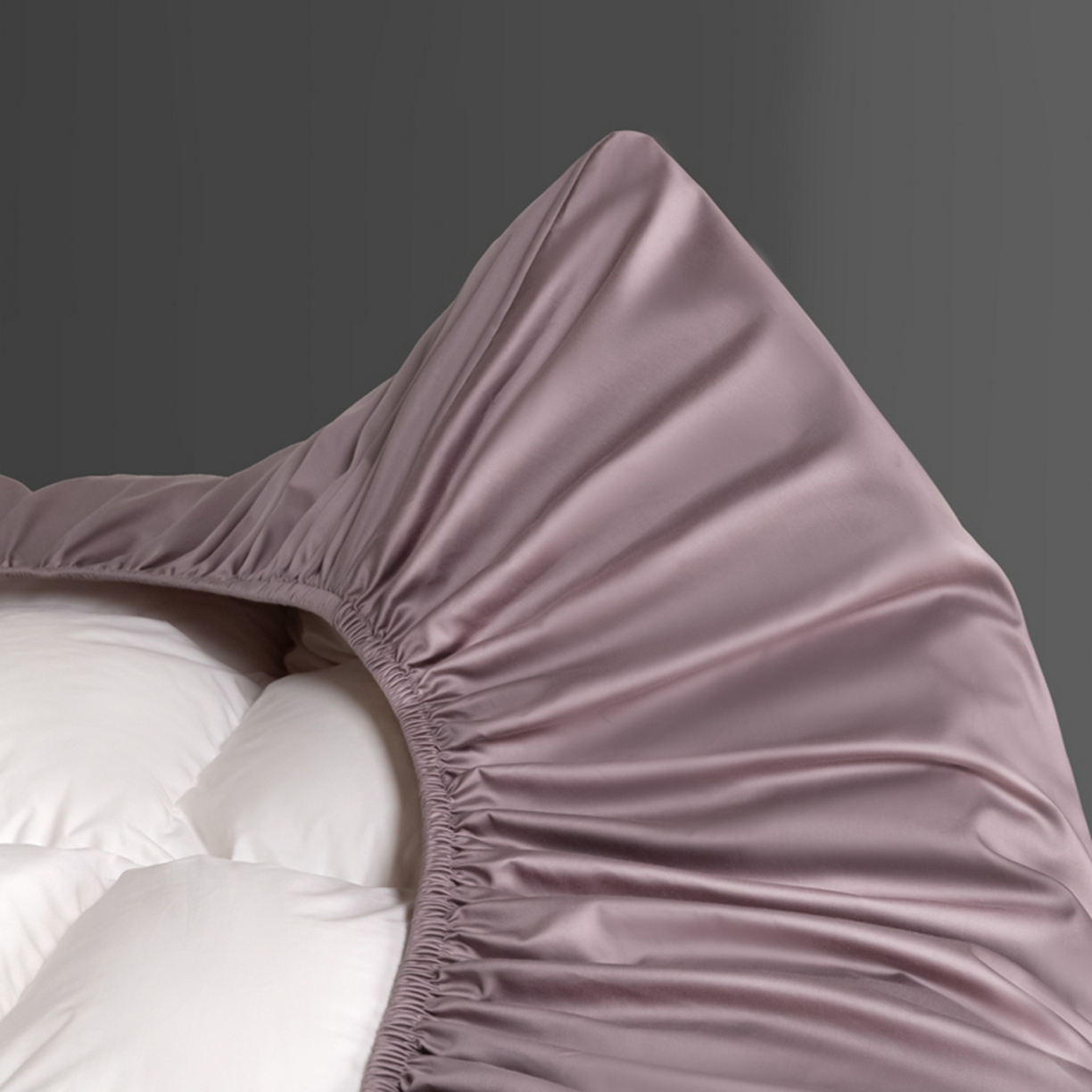 91家纺网 家纺一手货源 找家纺 秀色家纺 2026新款高端Pro+全棉纯棉床笠三件套纯棉床垫保护套简约纯色床套防尘罩单件 梦易-香芋紫