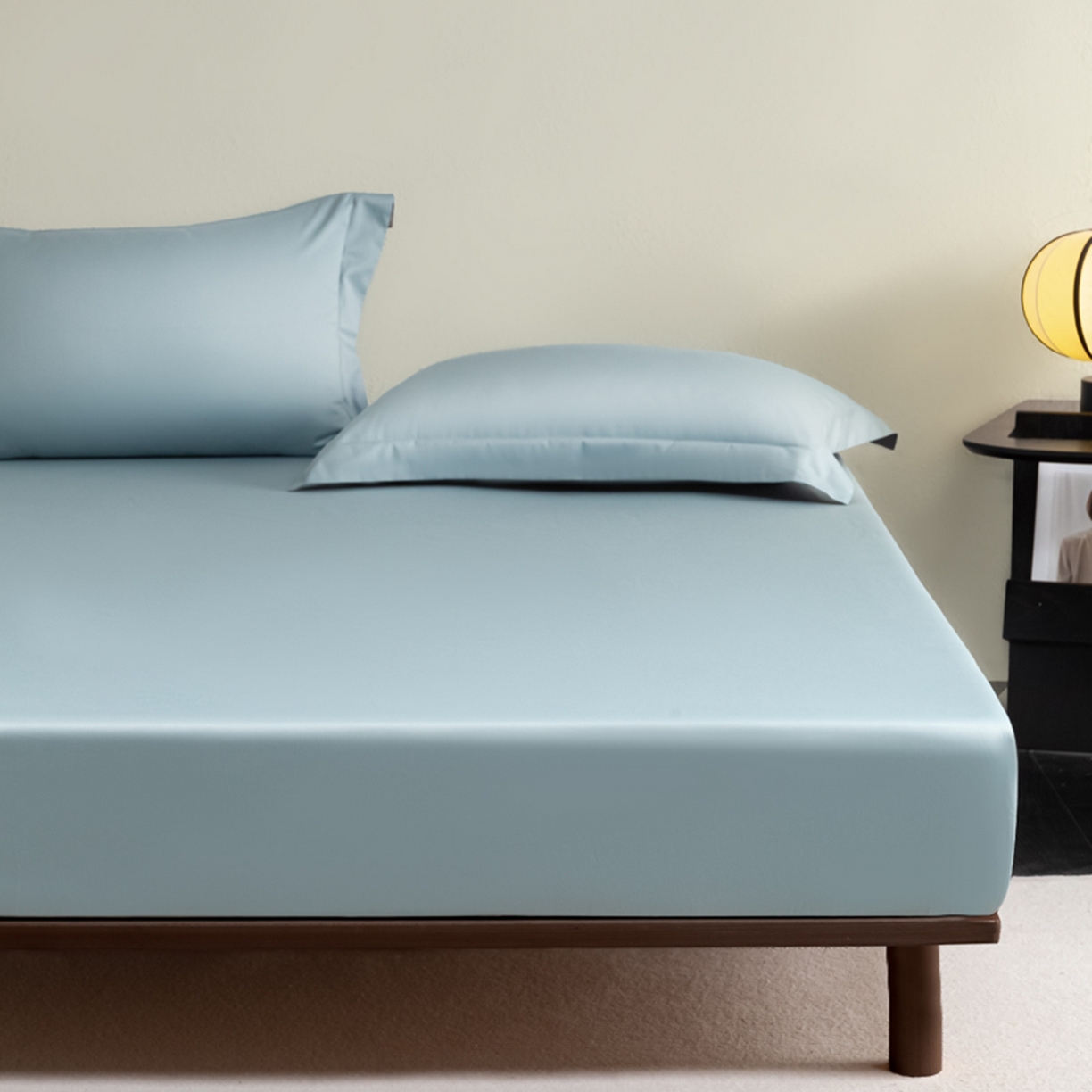 91家纺网 家纺一手货源 找家纺 秀色家纺 2026新款高端Pro+全棉纯棉床笠三件套纯棉床垫保护套简约纯色床套防尘罩单件 梦易-郁兰