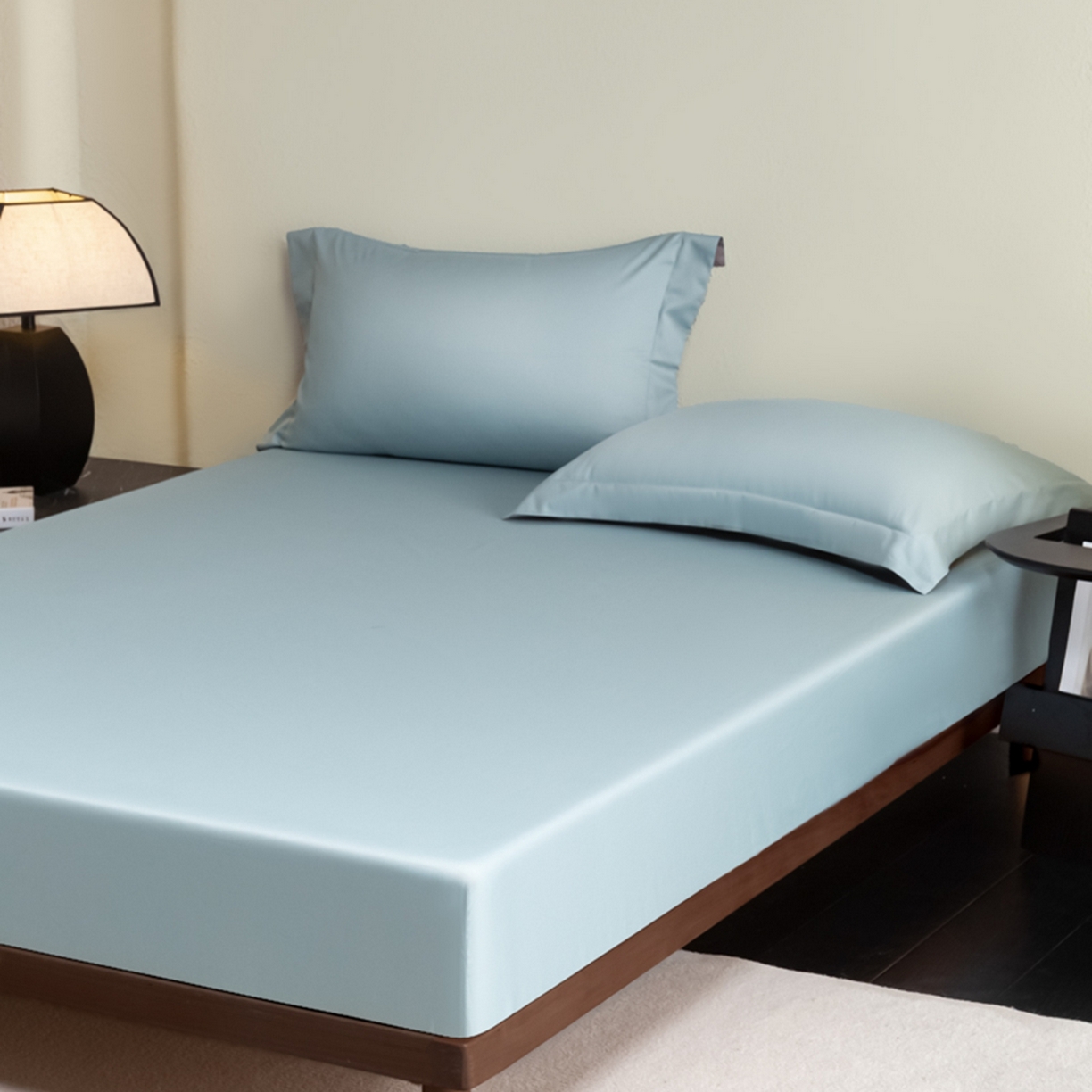 91家纺网 家纺一手货源 找家纺 秀色家纺 2026新款高端Pro+全棉纯棉床笠三件套纯棉床垫保护套简约纯色床套防尘罩单件 梦易-郁兰