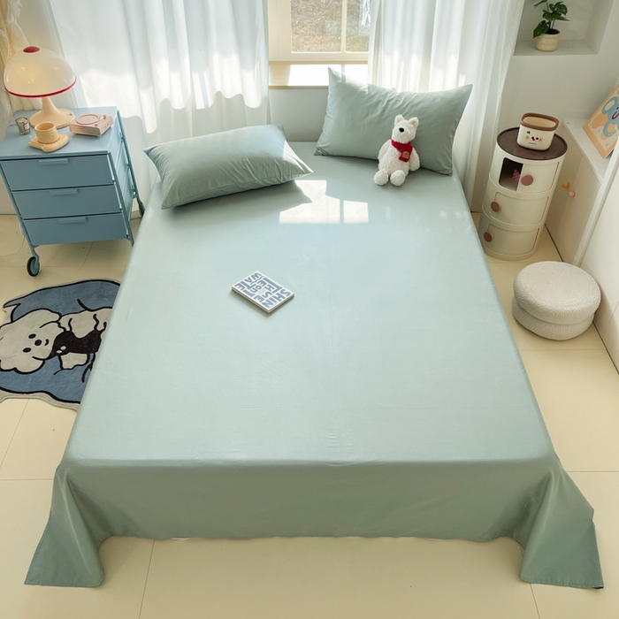 91家纺网 家纺一手货源 找家纺 （总）泽西家纺+V17798841158发大图 2026新款A类全棉纯棉13376单品床单床单单件