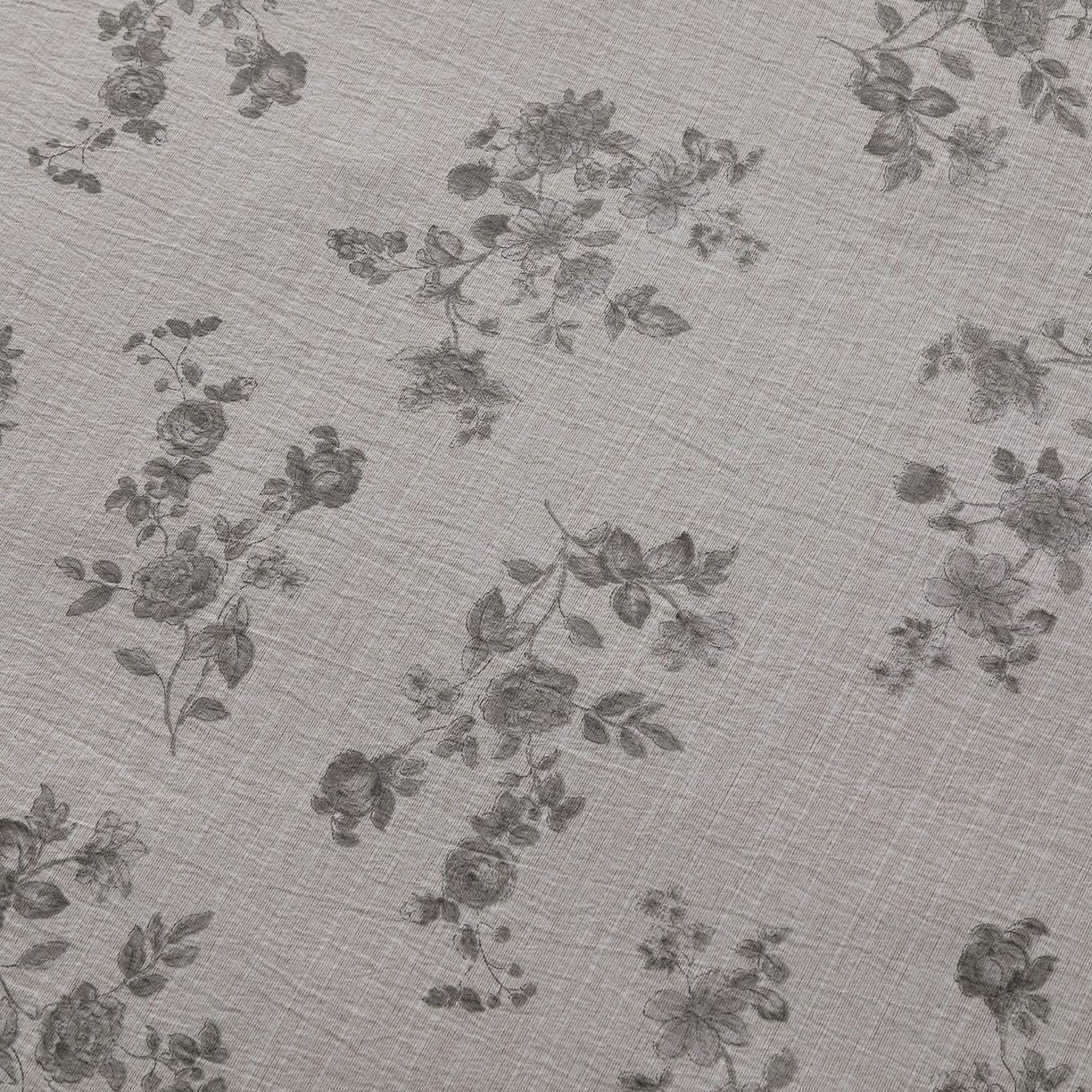 91家纺网 家纺一手货源 找家纺 恋之语 2026新款全棉花边色织水洗棉花边四件套 灰枝漫舞