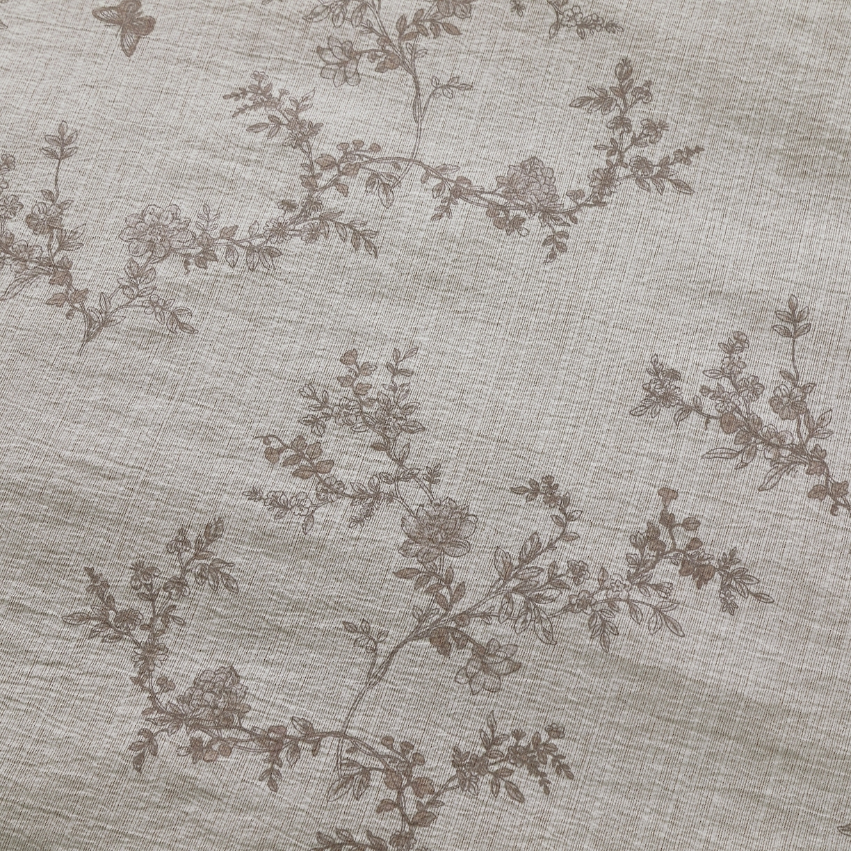 91家纺网 家纺一手货源 找家纺 恋之语 2026新款全棉花边色织水洗棉花边四件套 灰枝疏影