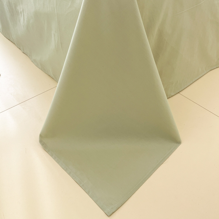 91家纺网 家纺一手货源 找家纺 泽西家纺+V17798841158发大图 2026新款A类全棉纯棉13376单品床单床单单件 橄榄绿