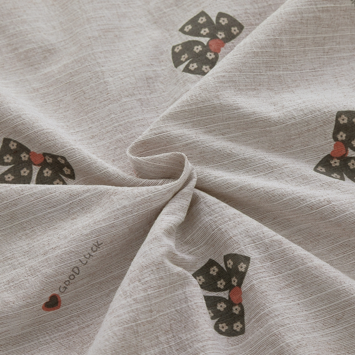 91家纺网 家纺一手货源 找家纺 恋之语 2026新款全棉花边色织水洗棉花边四件套 墨蝶轻舞