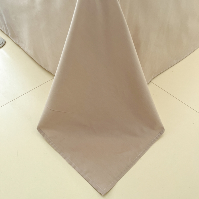 91家纺网 家纺一手货源 找家纺 泽西家纺+V17798841158发大图 2026新款A类全棉纯棉13376单品床单床单单件 卡其