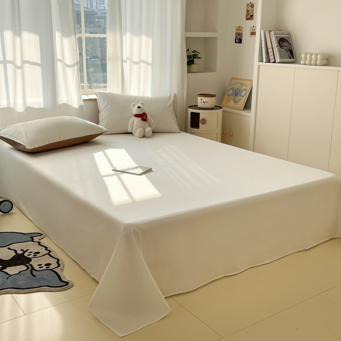 91家纺网 家纺一手货源 找家纺 泽西家纺+V17798841158发大图 2026新款A类全棉纯棉13376单品床单床单单件 露白