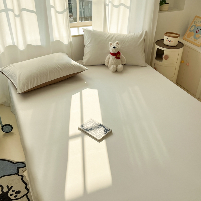 91家纺网 家纺一手货源 找家纺 泽西家纺+V17798841158发大图 2026新款A类全棉纯棉13376单品床单床单单件 露白