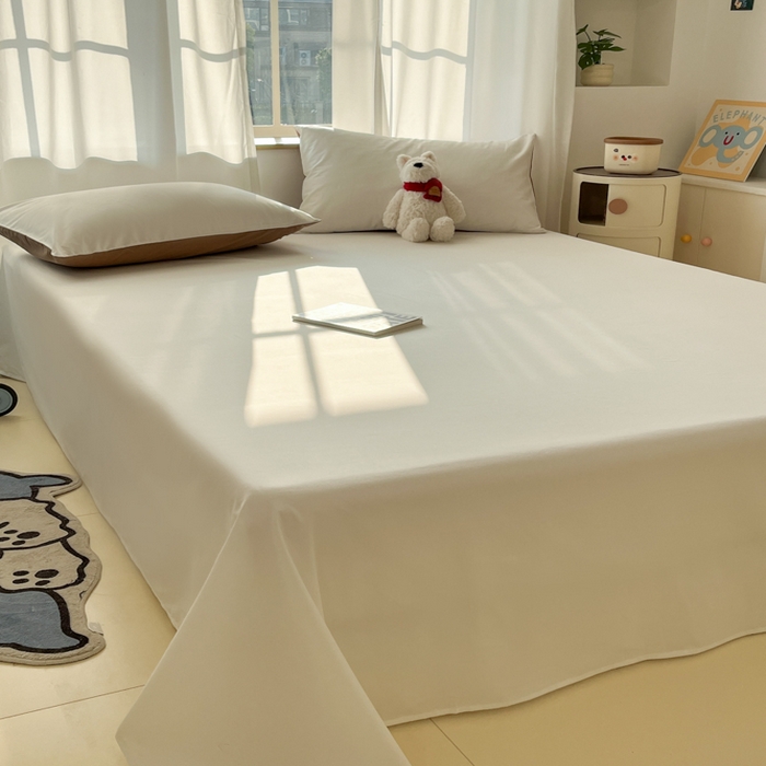 91家纺网 家纺一手货源 找家纺 泽西家纺+V17798841158发大图 2026新款A类全棉纯棉13376单品床单床单单件 露白