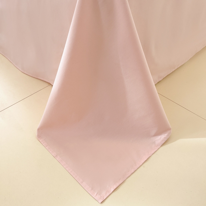 91家纺网 家纺一手货源 找家纺 泽西家纺+V17798841158发大图 2026新款A类全棉纯棉13376单品床单床单单件 米月粉