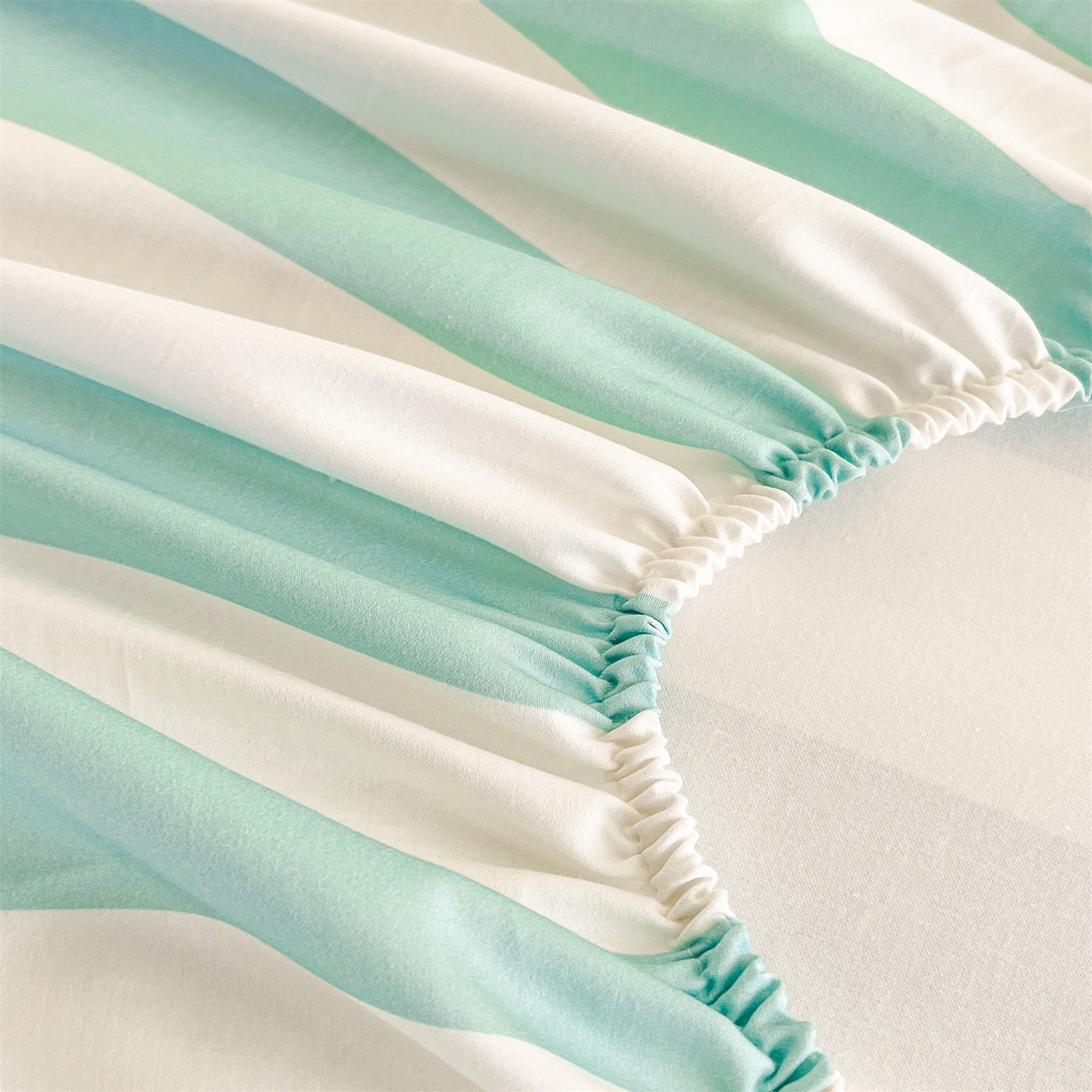 91家纺网 家纺一手货源 找家纺 笙意家纺 2026新款50S全棉纯棉毛巾绣单品床笠床笠单件 海盐萌宠