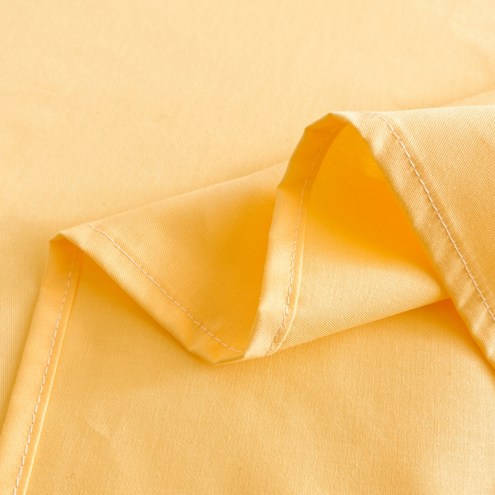 91家纺网 家纺一手货源 找家纺 泽西家纺+V17798841158发大图 2026新款A类全棉纯棉13376单品床单床单单件 柠檬黄