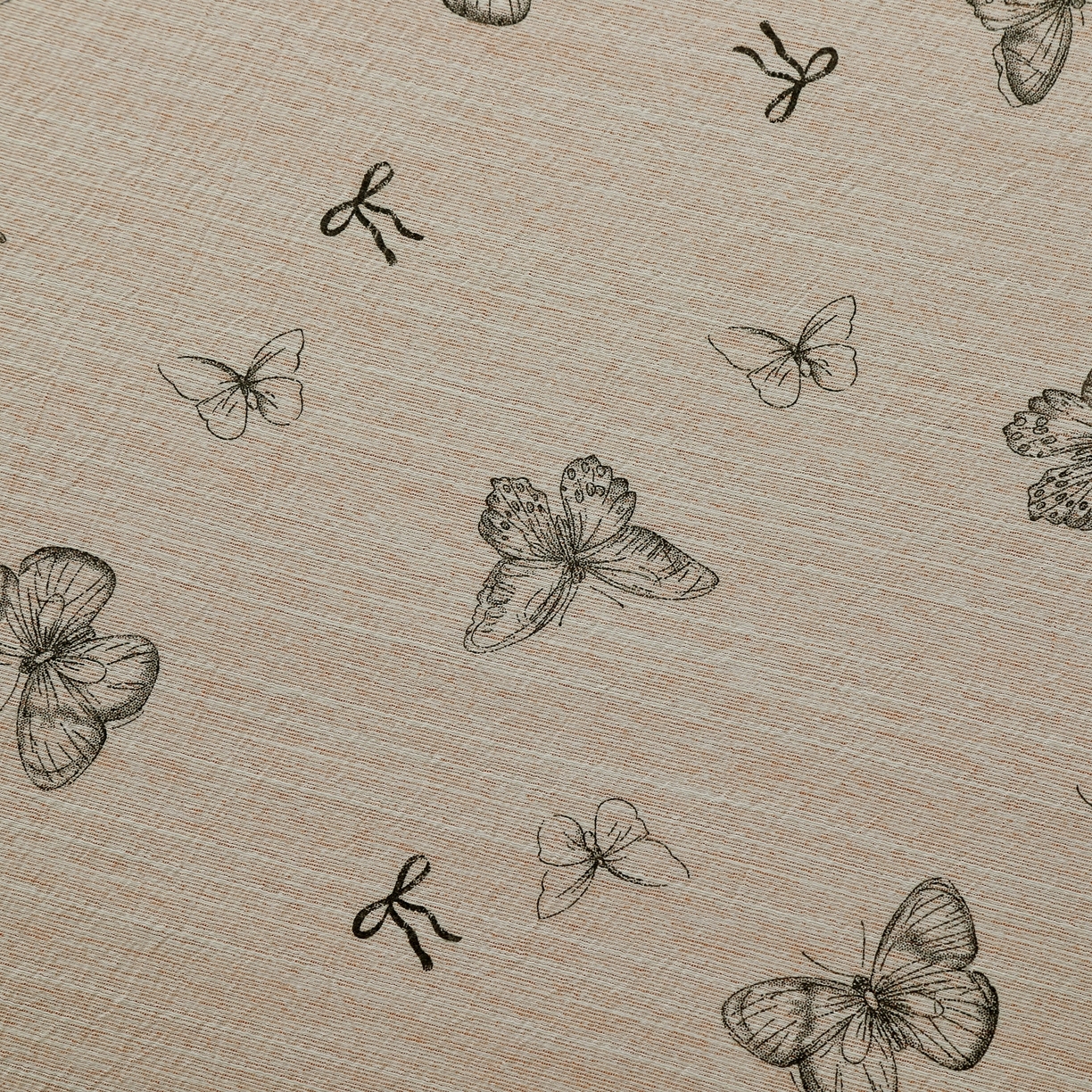 91家纺网 家纺一手货源 找家纺 恋之语 2026新款全棉花边色织水洗棉花边四件套 浅棕蝶舞