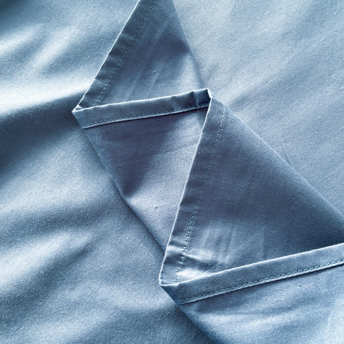 91家纺网 家纺一手货源 找家纺 泽西家纺+V17798841158发大图 2026新款A类全棉纯棉13376单品床单床单单件 牛仔蓝