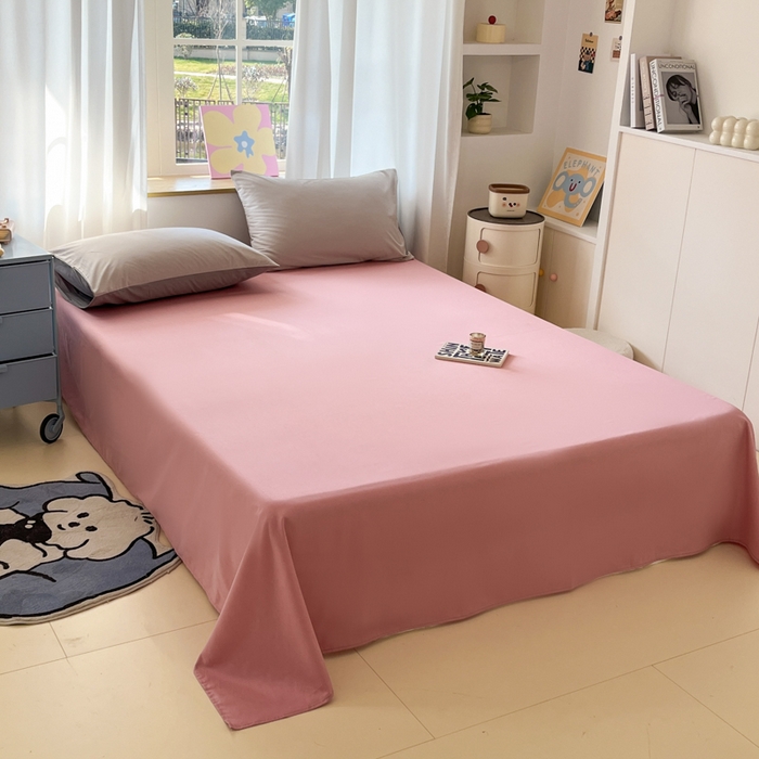 91家纺网 家纺一手货源 找家纺 泽西家纺+V17798841158发大图 2026新款A类全棉纯棉13376单品床单床单单件 暖豆沙