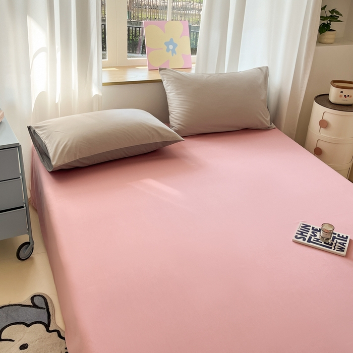 91家纺网 家纺一手货源 找家纺 泽西家纺+V17798841158发大图 2026新款A类全棉纯棉13376单品床单床单单件 暖豆沙