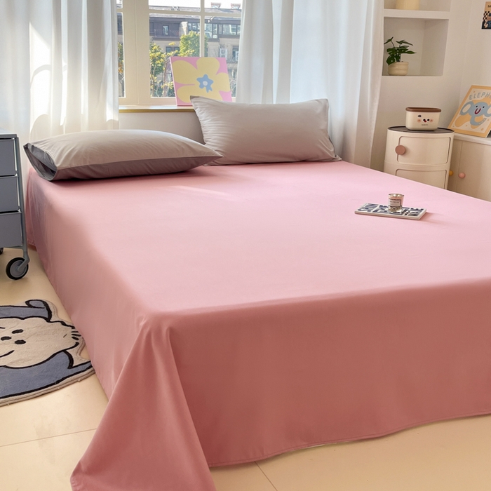 91家纺网 家纺一手货源 找家纺 泽西家纺+V17798841158发大图 2026新款A类全棉纯棉13376单品床单床单单件 暖豆沙