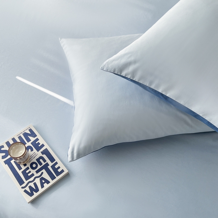 91家纺网 家纺一手货源 找家纺 泽西家纺+V17798841158发大图 2026新款A类全棉纯棉13376单品床单床单单件 晴空蓝