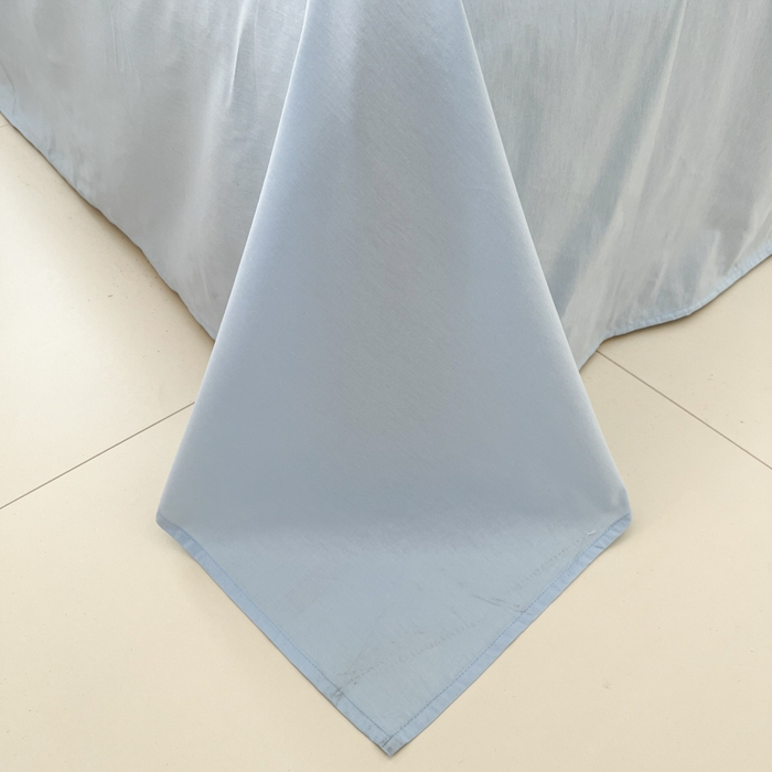 91家纺网 家纺一手货源 找家纺 泽西家纺+V17798841158发大图 2026新款A类全棉纯棉13376单品床单床单单件 晴空蓝