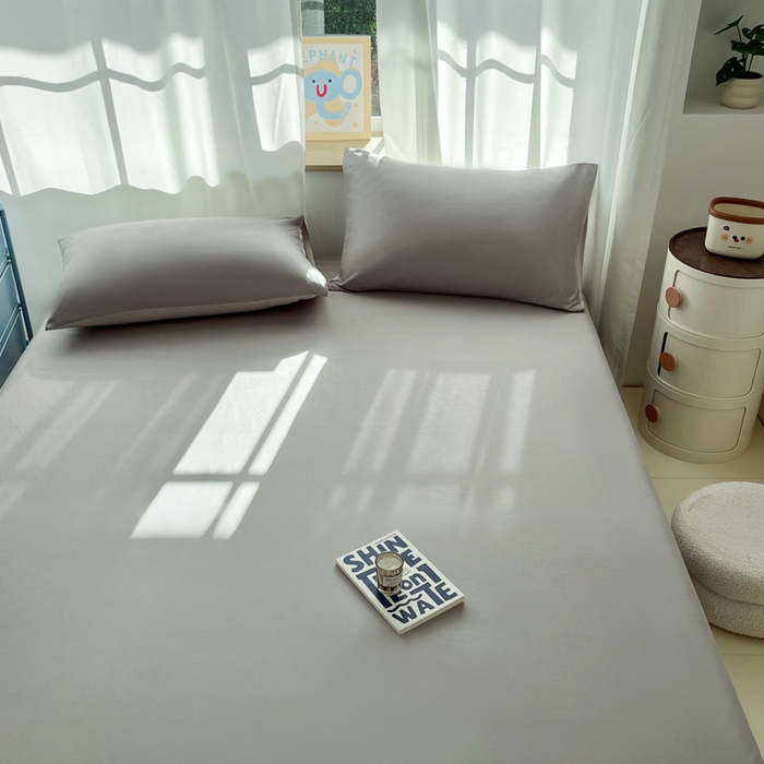 91家纺网 家纺一手货源 找家纺 泽西家纺+V17798841158发大图 2026新款A类全棉纯棉13376单品床单床单单件 绅士灰