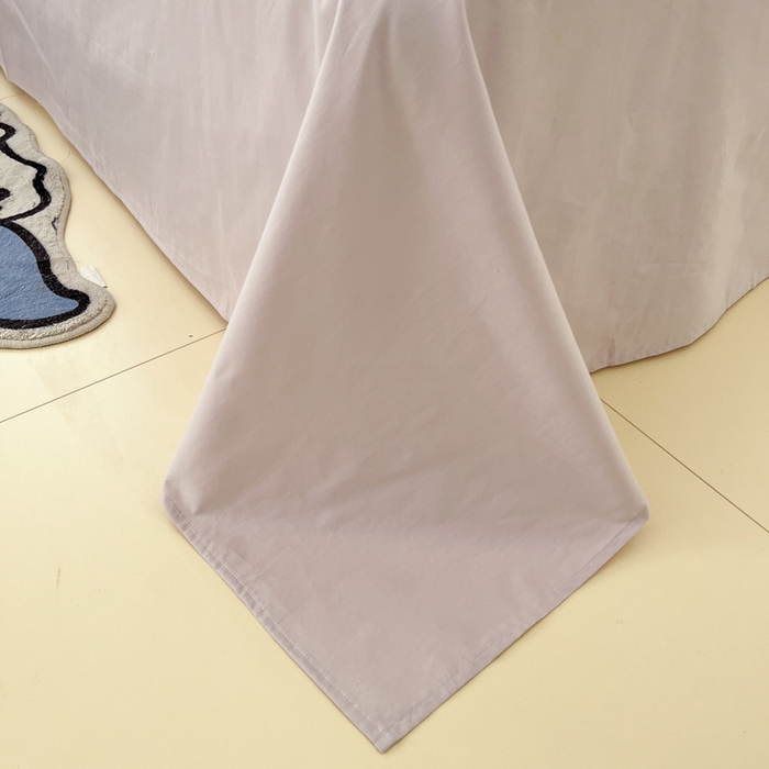 91家纺网 家纺一手货源 找家纺 泽西家纺+V17798841158发大图 2026新款A类全棉纯棉13376单品床单床单单件 微微紫