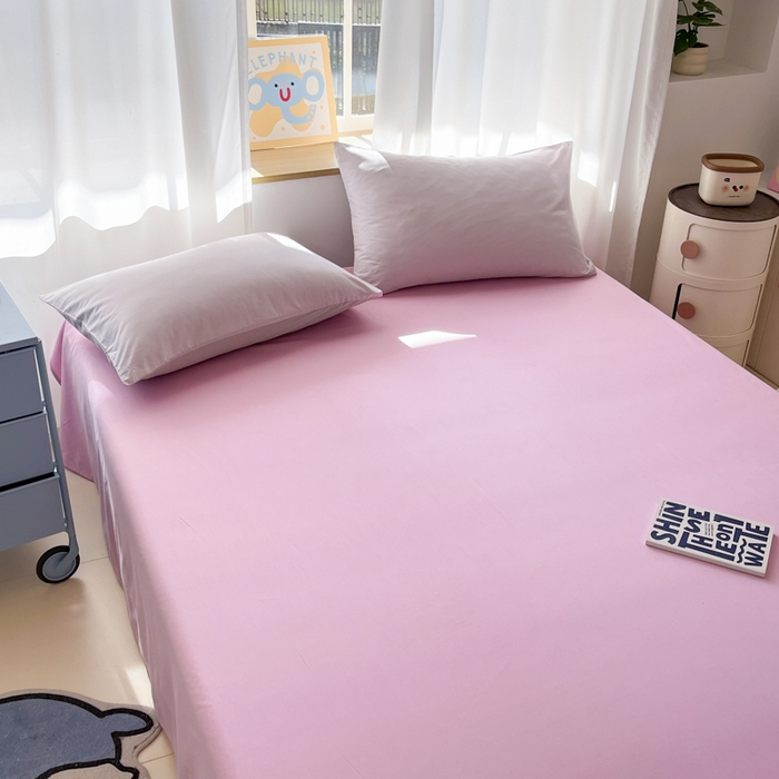 91家纺网 家纺一手货源 找家纺 泽西家纺+V17798841158发大图 2026新款A类全棉纯棉13376单品床单床单单件 芋泥紫