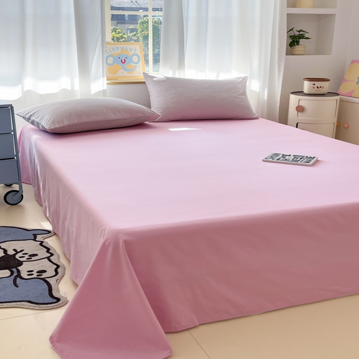 91家纺网 家纺一手货源 找家纺 泽西家纺+V17798841158发大图 2026新款A类全棉纯棉13376单品床单床单单件 芋泥紫