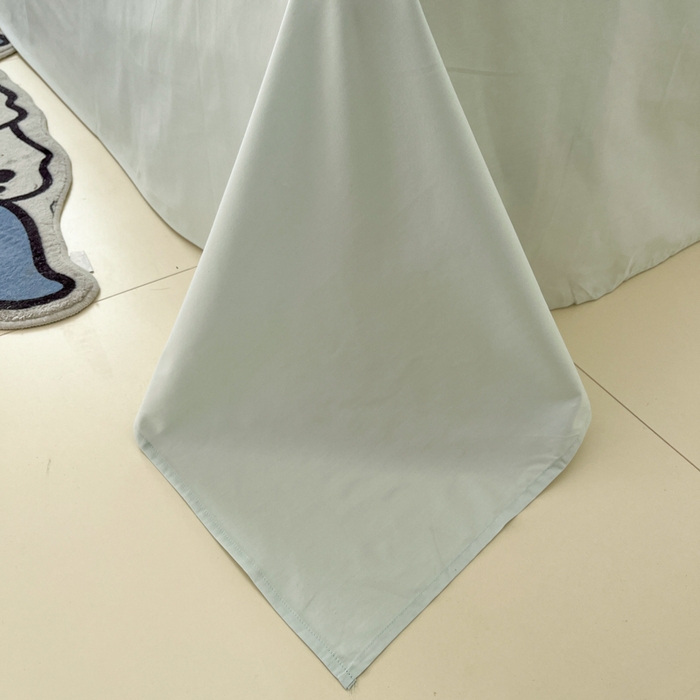 91家纺网 家纺一手货源 找家纺 泽西家纺+V17798841158发大图 2026新款A类全棉纯棉13376单品床单床单单件 云水绿