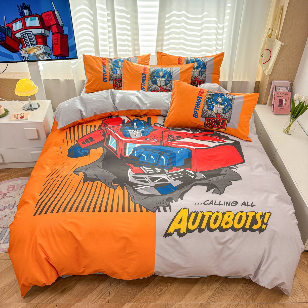 91家纺网 家纺一手货源 找家纺 （总）孩子王家纺 2026新款卡通全棉纯棉正版授权大版变形金刚四件套