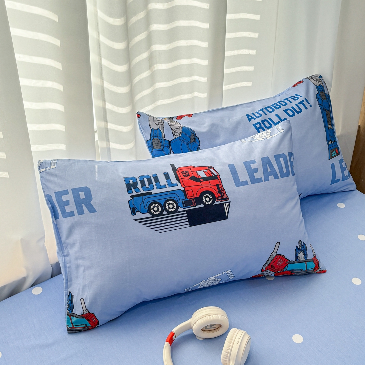 91家纺网 家纺一手货源 找家纺 孩子王家纺 2026新款卡通全棉纯棉正版授权大版变形金刚四件套 领袖擎天柱