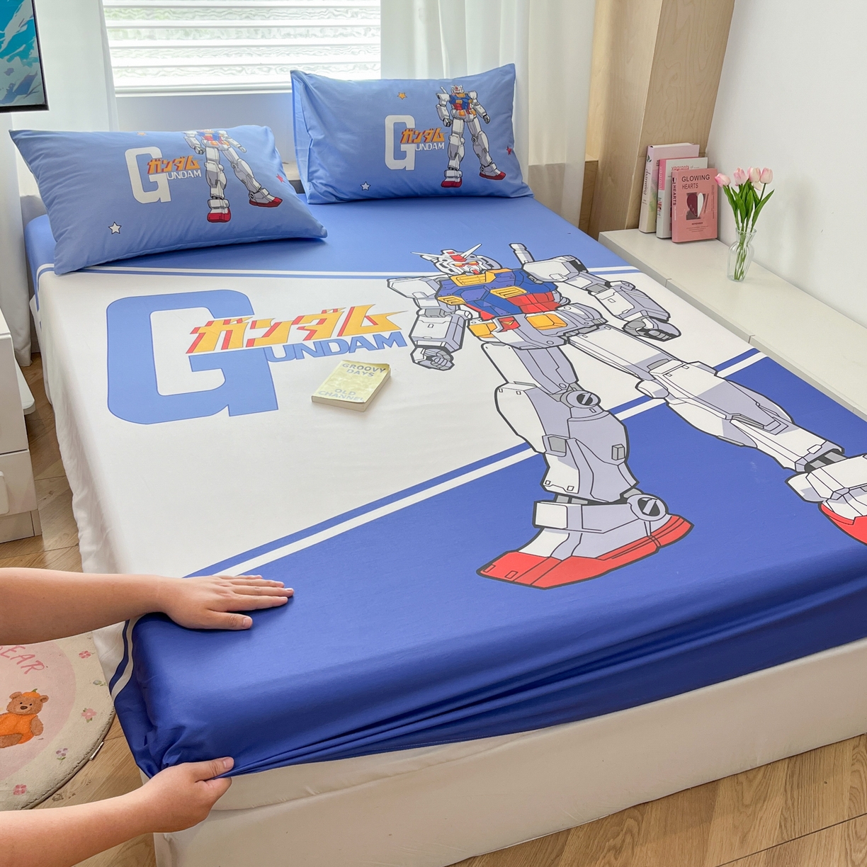 91家纺网 家纺一手货源 找家纺 （总）孩子王家纺 2026新款卡通全棉纯棉正版授权大版变形金刚单床笠床笠单件