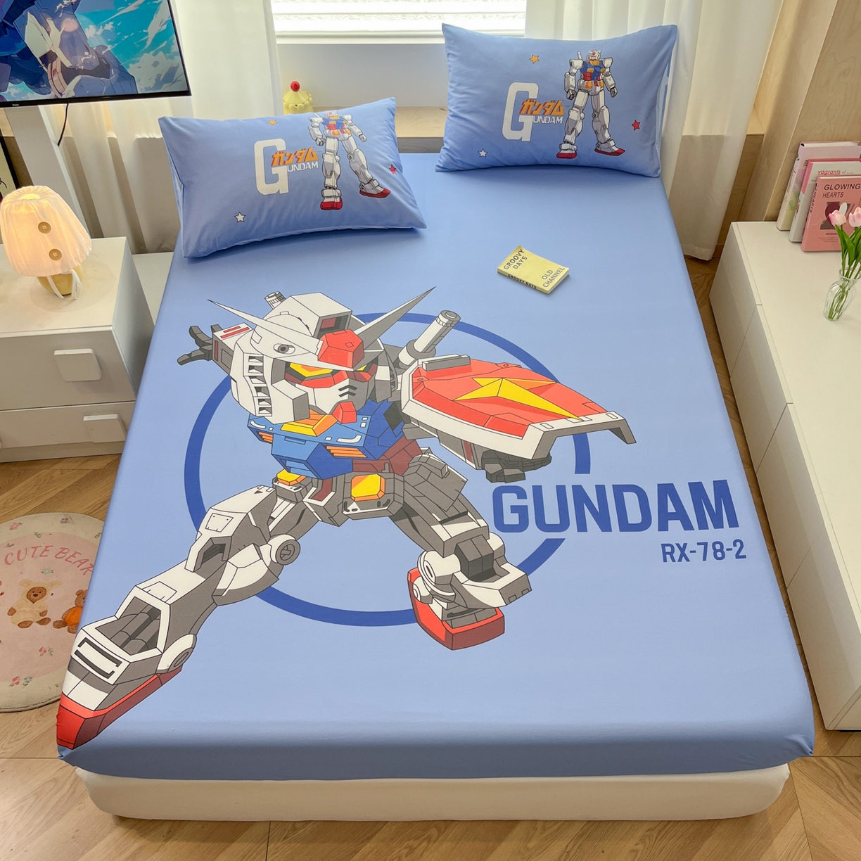 91家纺网 家纺一手货源 找家纺 孩子王家纺 2026新款卡通全棉纯棉正版授权大版变形金刚单床笠床笠单件 钢铁侠