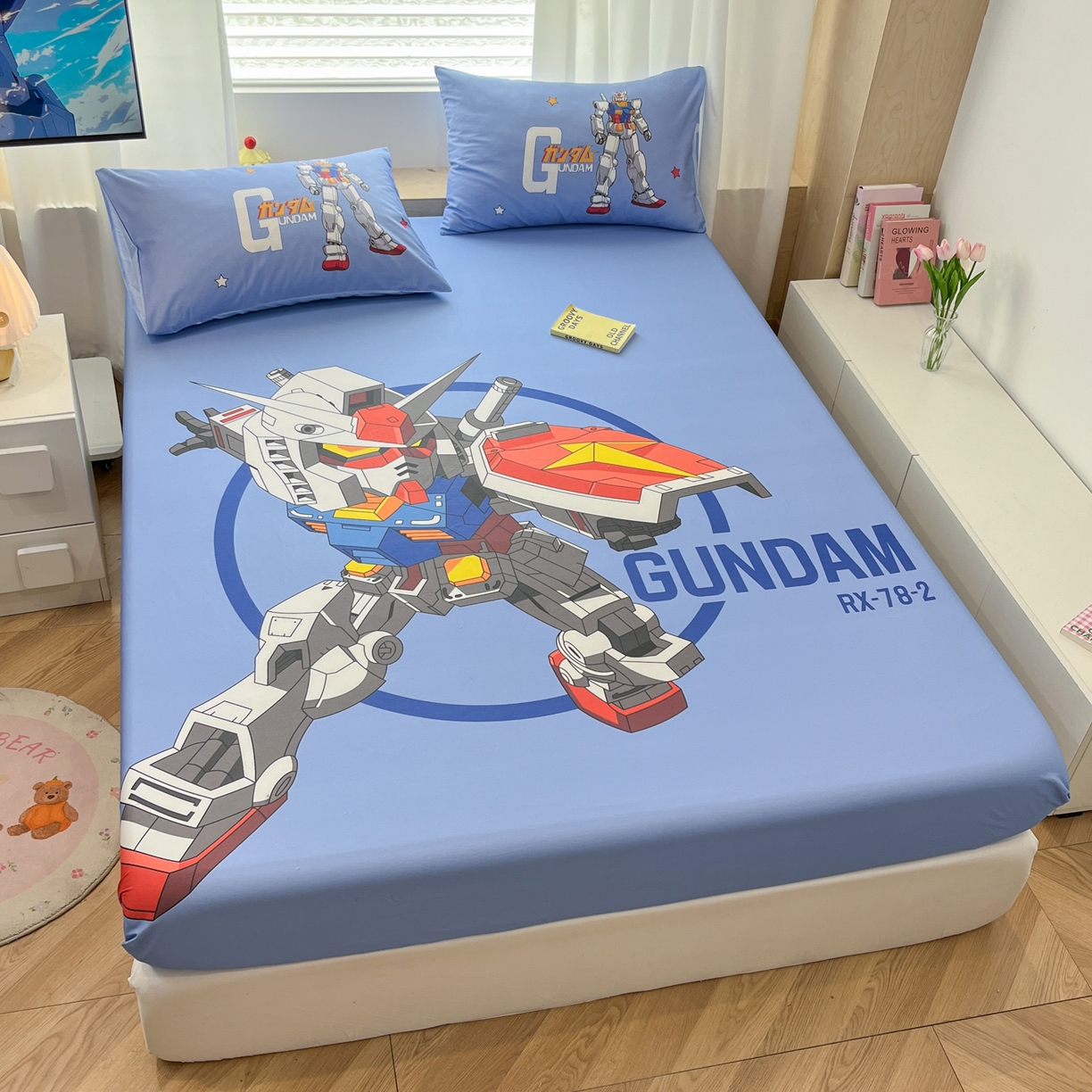 91家纺网 家纺一手货源 找家纺 孩子王家纺 2026新款卡通全棉纯棉正版授权大版变形金刚单床笠床笠单件 钢铁侠